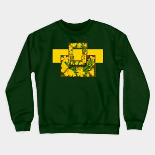 Stylized yellow butterfly Crewneck Sweatshirt